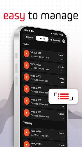 Voice Recorder Pro - VoiceX ภาพหน้าจอ 2