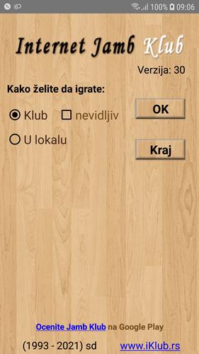 Schermata Internet Jamb Klub 0