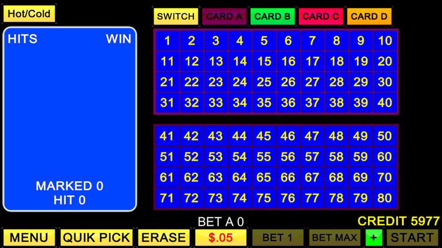 Keno 4 Card Capture d'écran 2