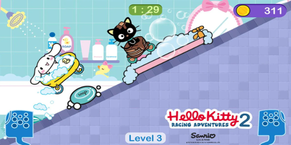 Hello Kitty games - car game Screenshot 1