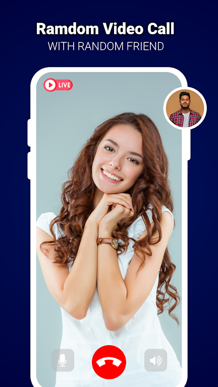 Live Video Call - Global Chat Tangkapan skrin 0