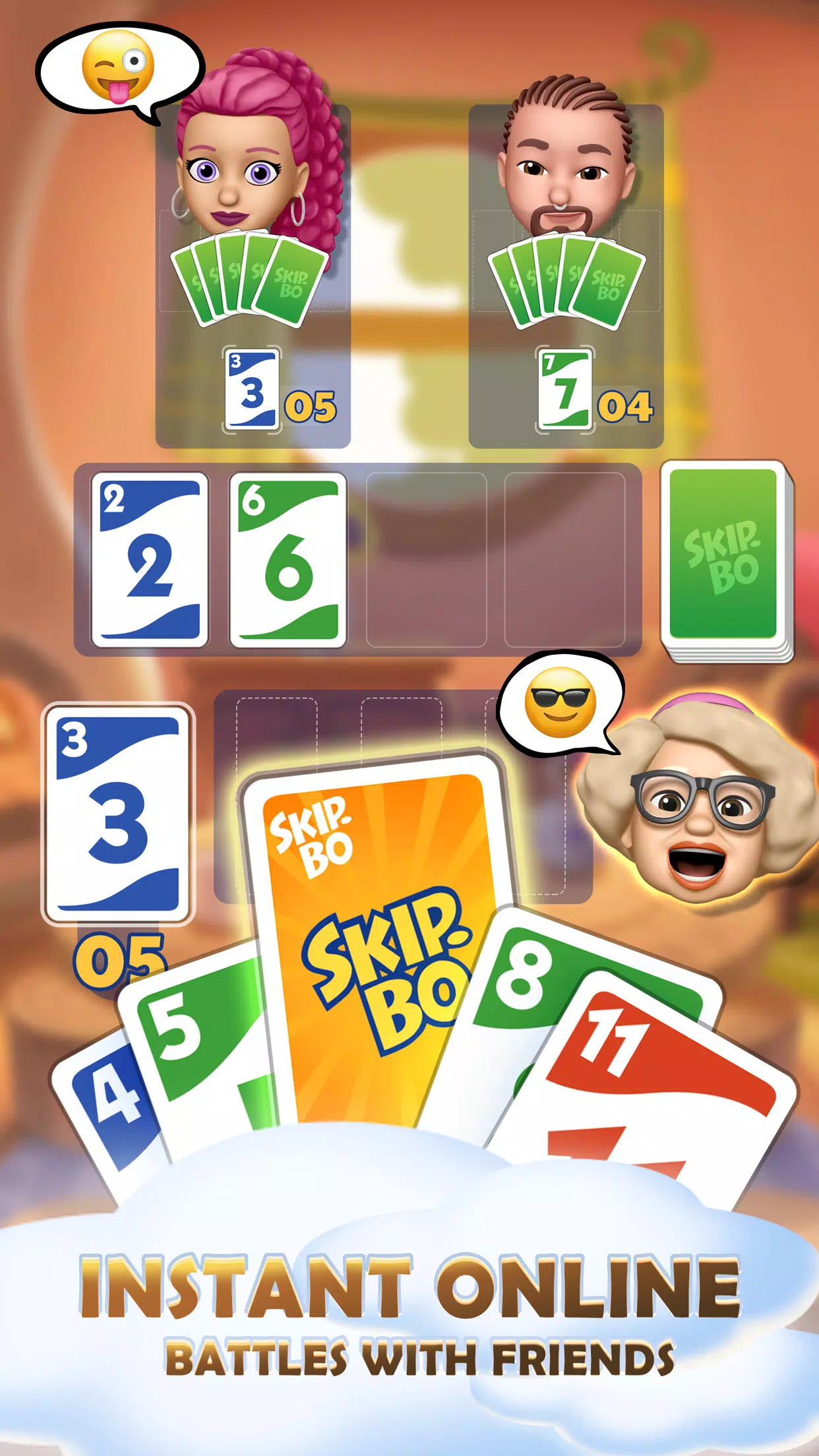 Skip-Bo™: Solitaire Card Game スクリーンショット 1