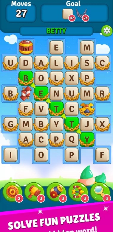 Alpha Betty Scape - Word Game Screenshot 2