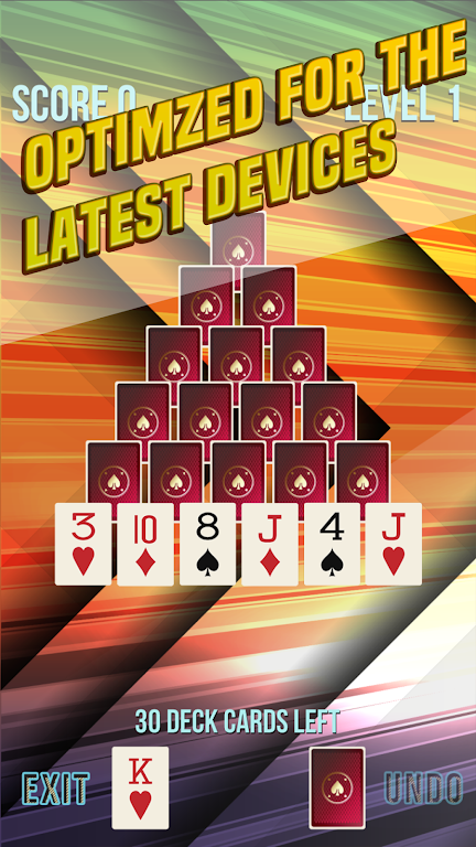 Schermata Pyramid Solitaire Supreme 0