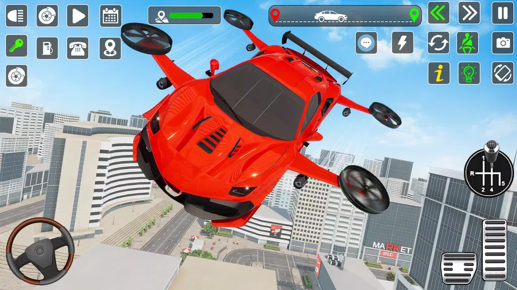 Flying Car Games Car Flight 3D應用截圖第0張