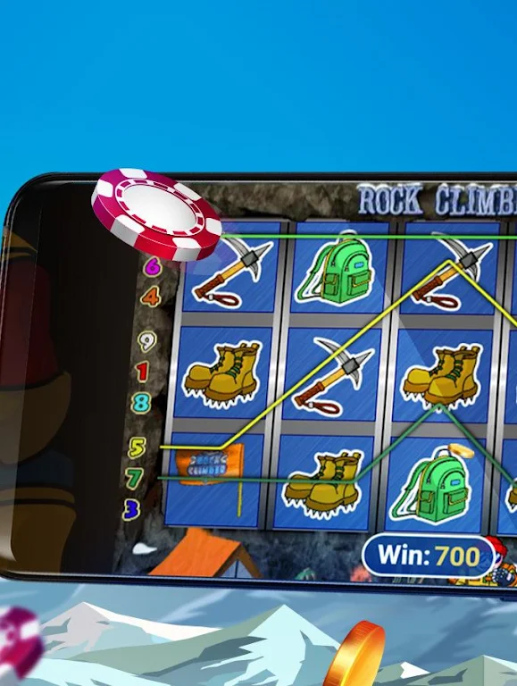 Rock Climber Free Casino Slot Machine स्क्रीनशॉट 0