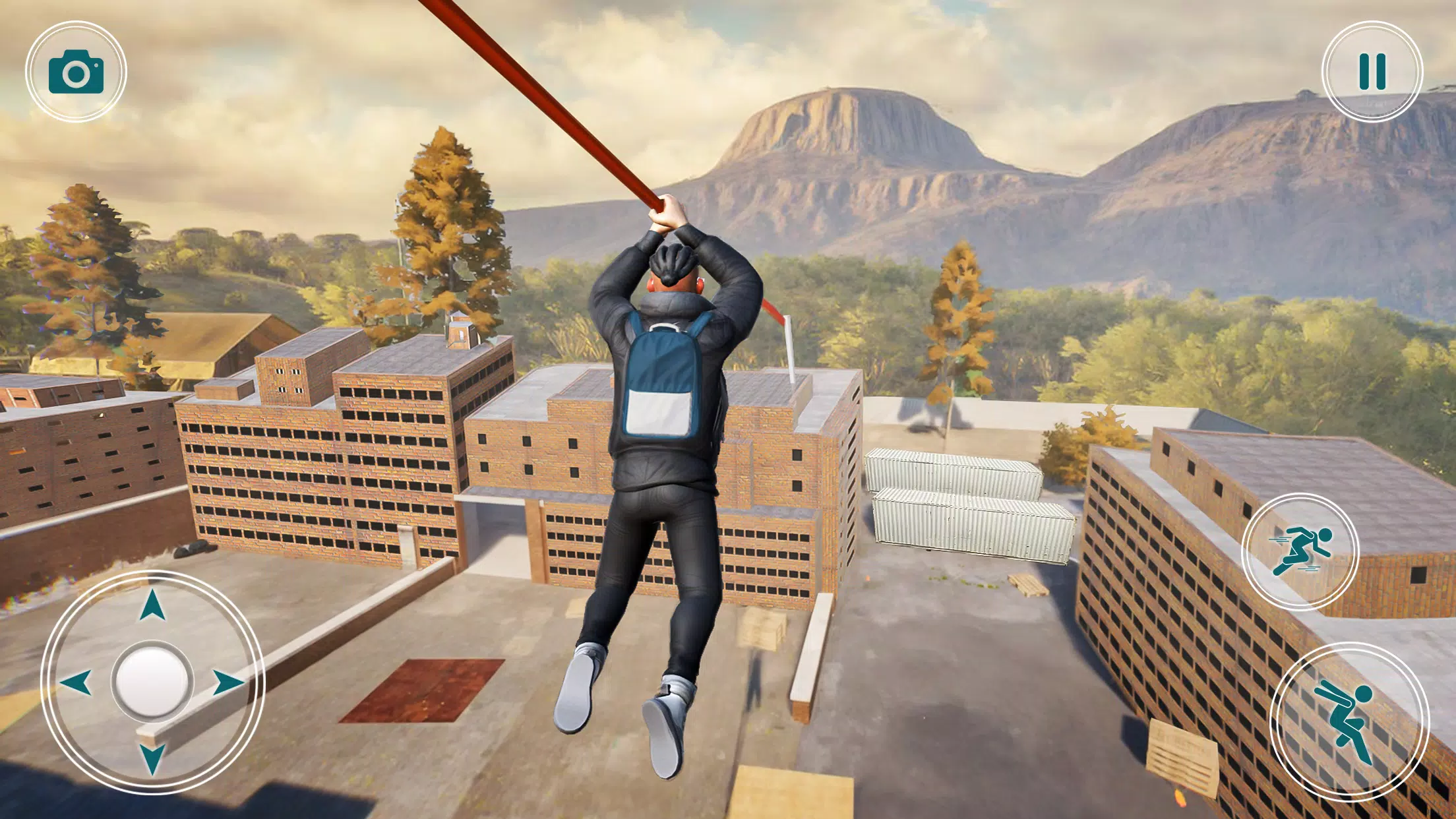 Going Up Parkour Rooftop Games Captura de tela 3