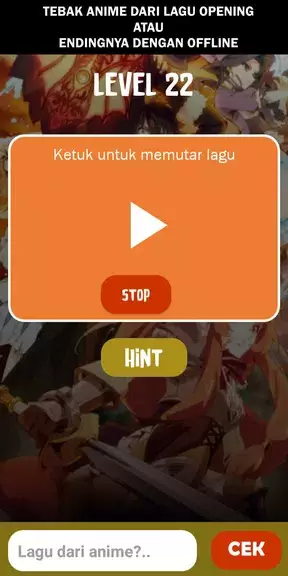 Wibu Elite: Tebak Lagu, Anime, dan Karakternya Captura de pantalla 0