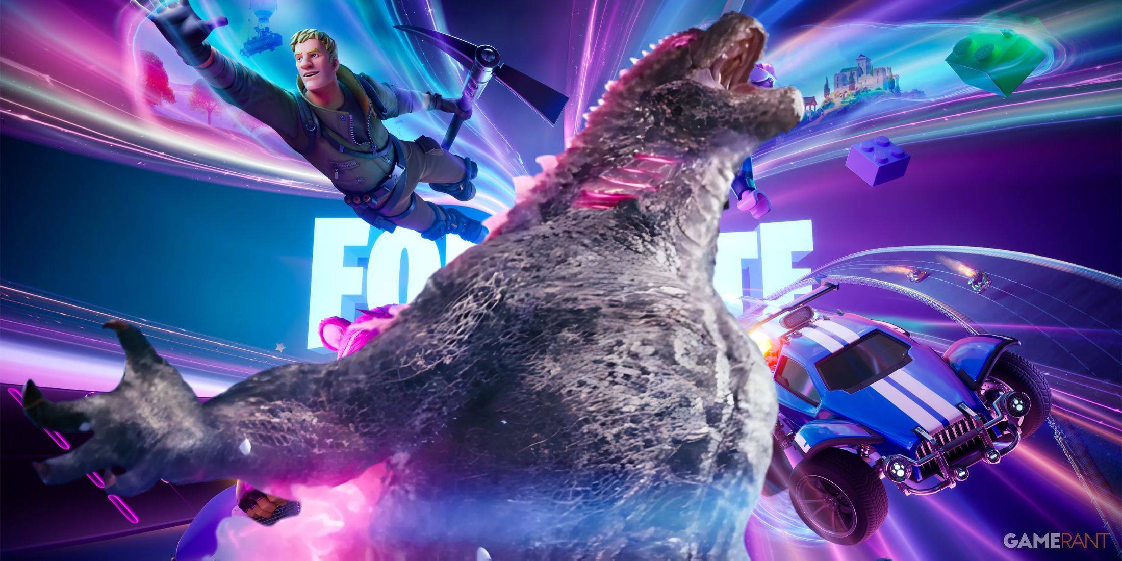 O vazamento de Fortnite provoca mais Godzilla e Monsterverse Skins