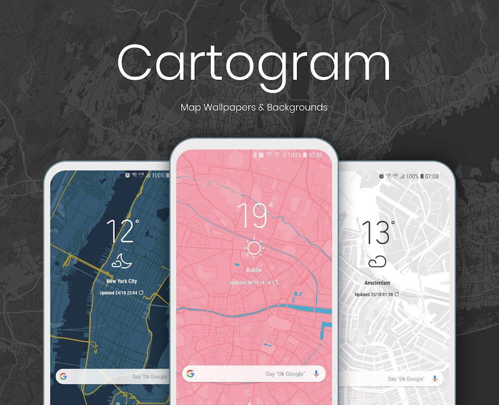 Cartogram - Live Map Wallpaper應用截圖第0張