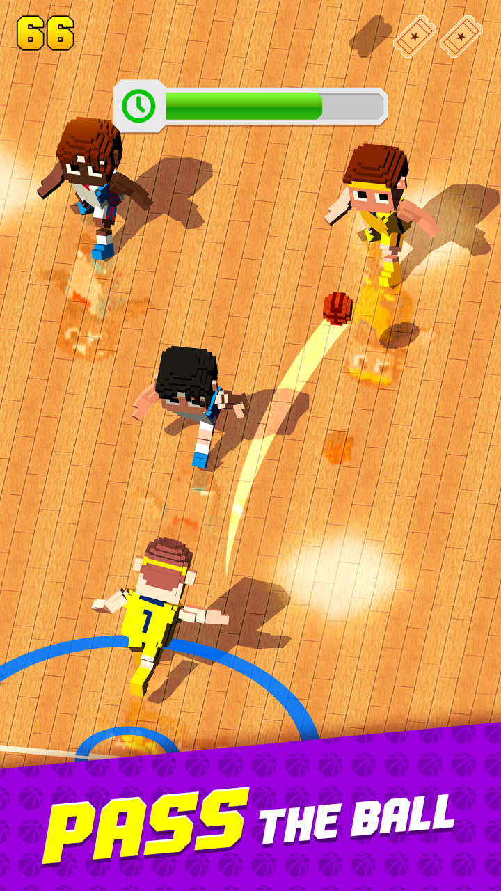 Blocky Basketball FreeStyle স্ক্রিনশট 1