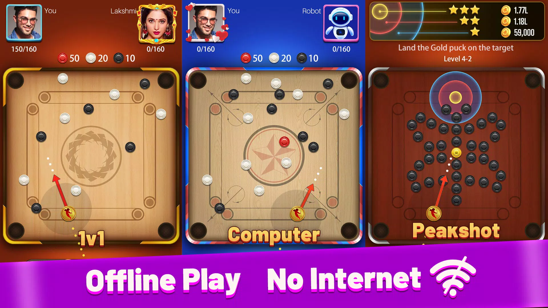 Carrom Meta Captura de pantalla 1