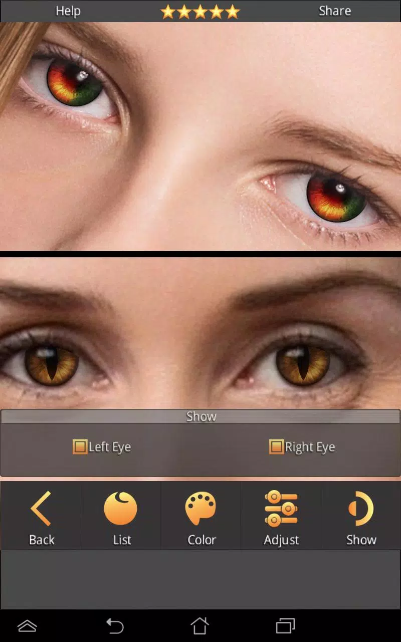 FoxEyes - Change Eye Color Screenshot 1