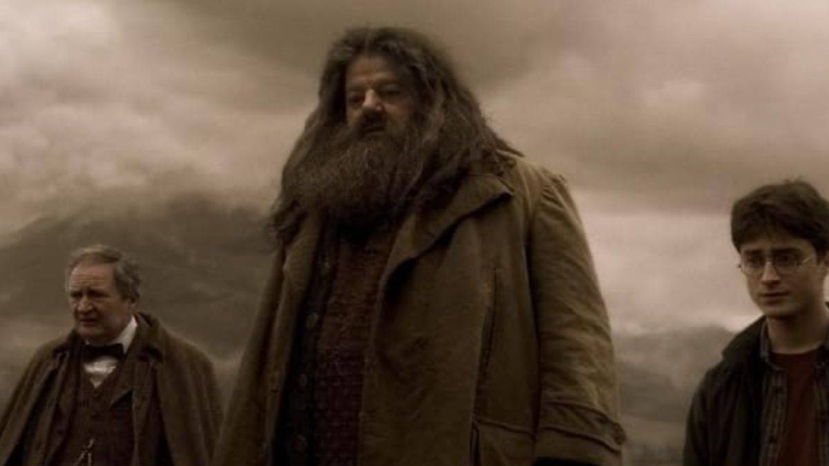 Robbie Coltrane jako Hagrid w Harrym Potterze i Half Blood Prince