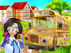 School Cleanup - Cleaning Game Ảnh chụp màn hình 0