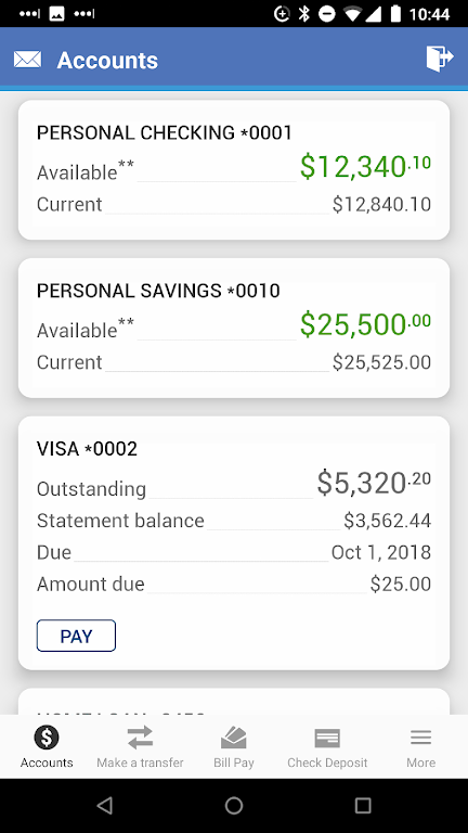 Connex Credit Union Mobile Capture d'écran 1