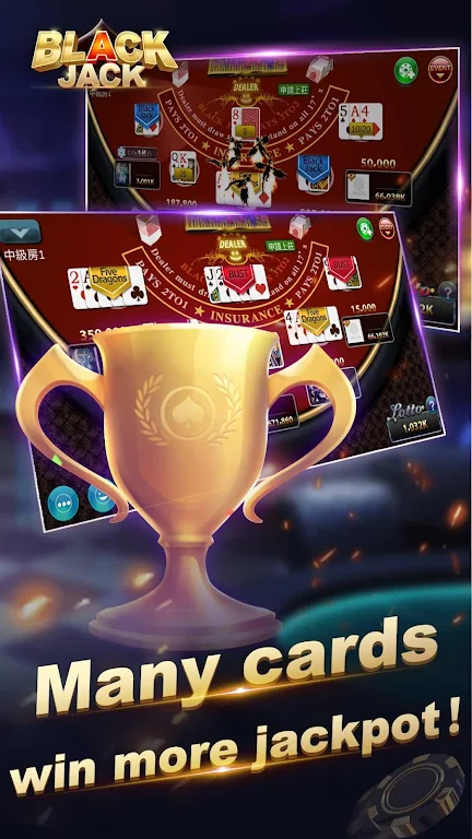 Blackjack 21-Free online poker game-jackpot casino應用截圖第1張