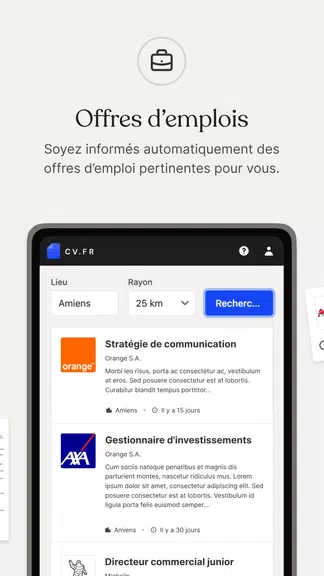 CV.fr : Créer un CV pro应用截图第2张