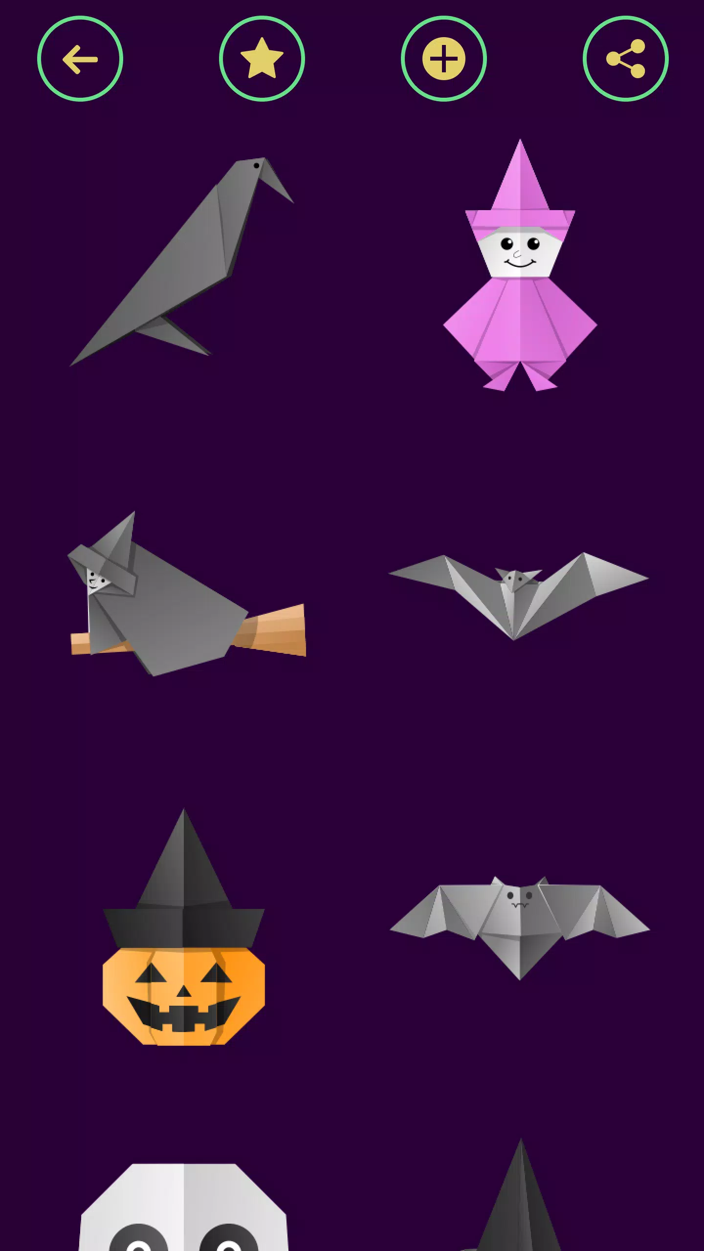 Origami Halloween Ekran Görüntüsü 2