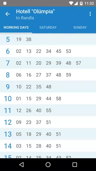 Tallinn Transport - timetables Tangkapan skrin 2