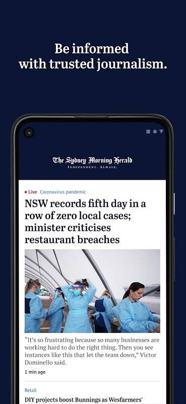 The Sydney Morning Herald Captura de pantalla 0